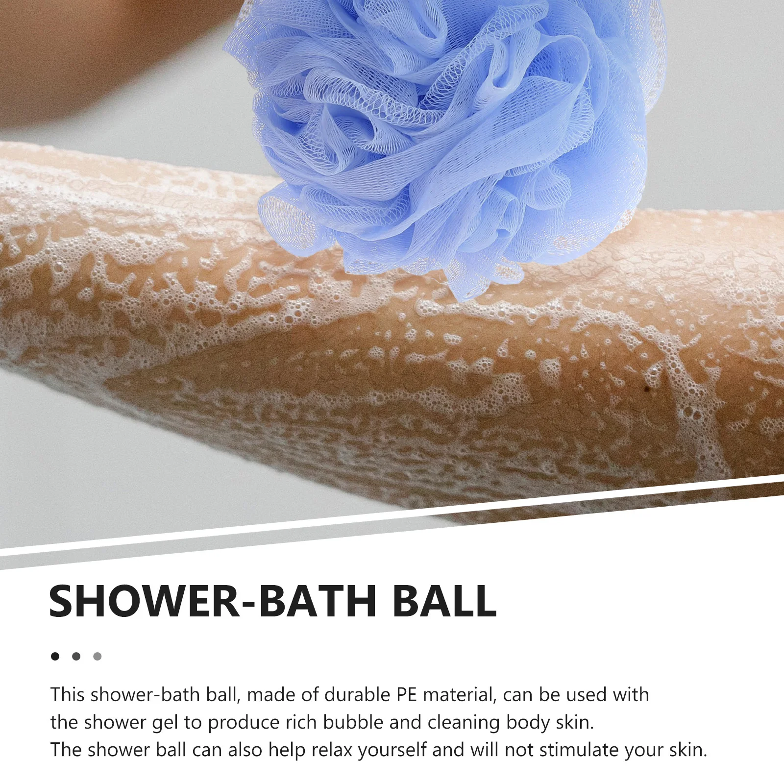 

4Pcs Foam Shower Ball Bath Flower Hanging Mesh Scrubber Soft Supple Bath Scrubber Bubble Maker Bathroom Supply