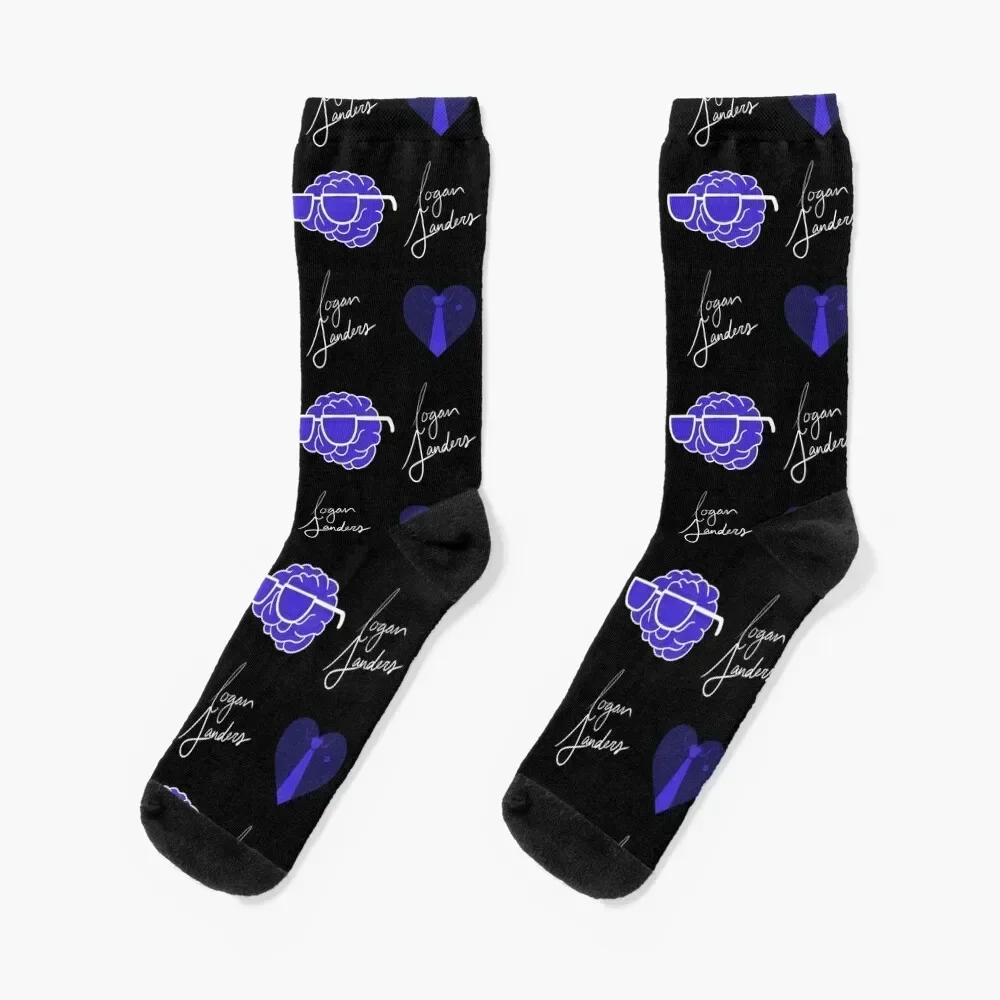 Logan Sanders Sides Socks Men's fashionable cartoon snow Socks Men's Women's