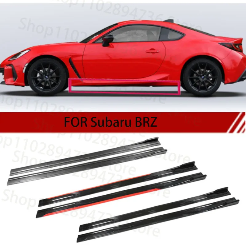 

FOR Subaru BRZ 2M Car Side Skirt Extension Plate Lip Separator Bumper 2.18M Racing Side Spoiler