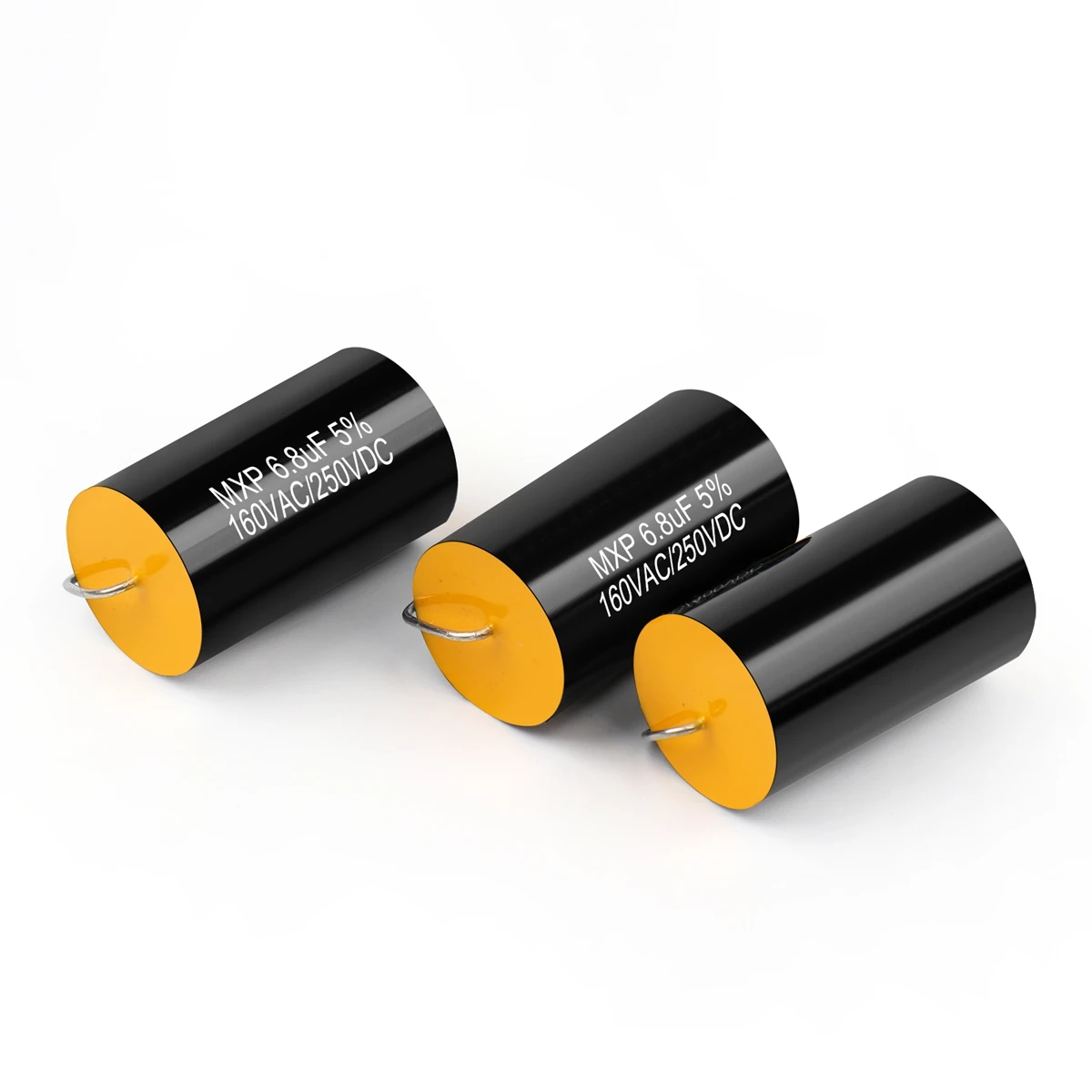 2 pces capacitor de áudio mxp audiófilo divisor de freqüência dividido 250v/400v 0.22uf 0.68uf 1.5uf 2.2uf 4.7uf 6.8uf 10uf 18uf 22uf