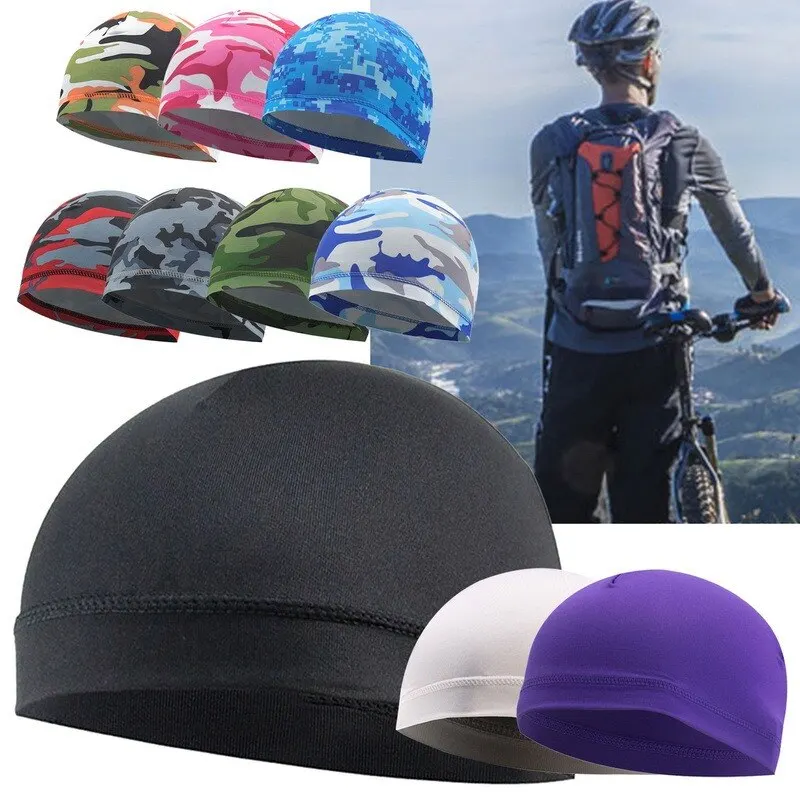 Quick Dry Helmet Cycling Cap Summer Anti-UV Anti-Sweat Sports Hat Motorcycle Bike Riding Bicycle Cycling Hat Unisex Inner Cap