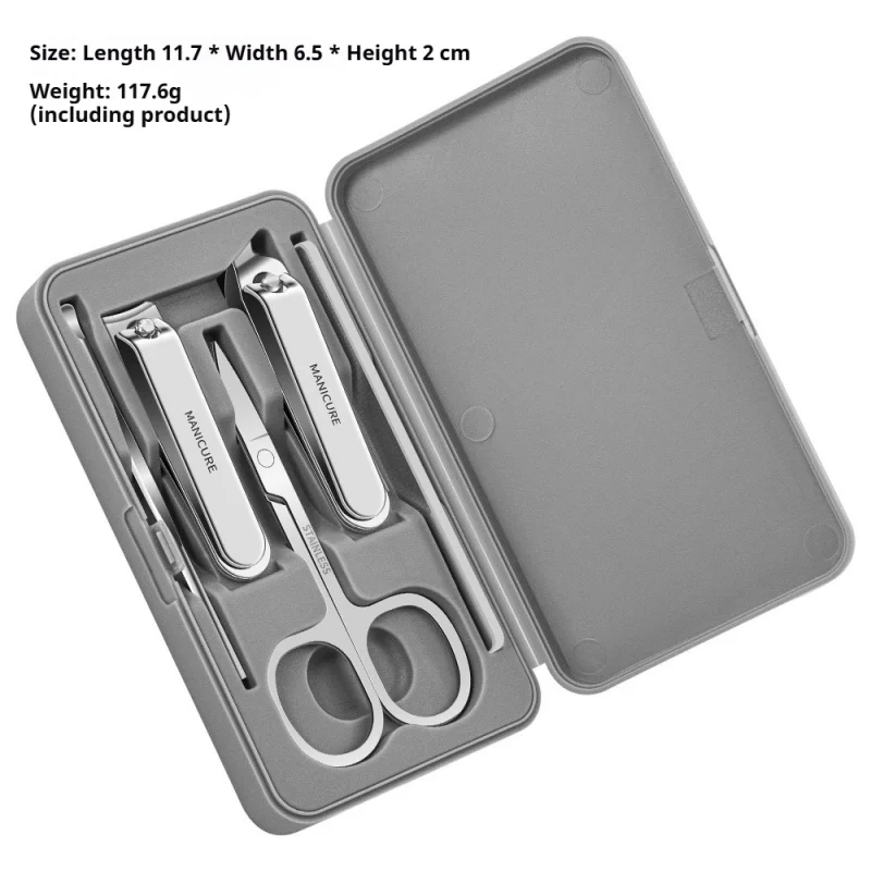 Nagelknipper Set Nagelknipper Thuis Verstek Pedicure Tool Beauty Set Gift Nagelgereedschap Set Oorpluk Lepel Set van 5