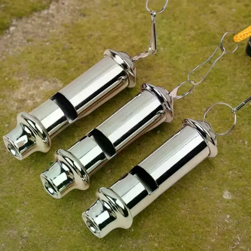 

Свисток из нержавеющей стали, уличные аварийные спасательные свистки, командные тренировки, спортивный высокочастотный свисток, рефери