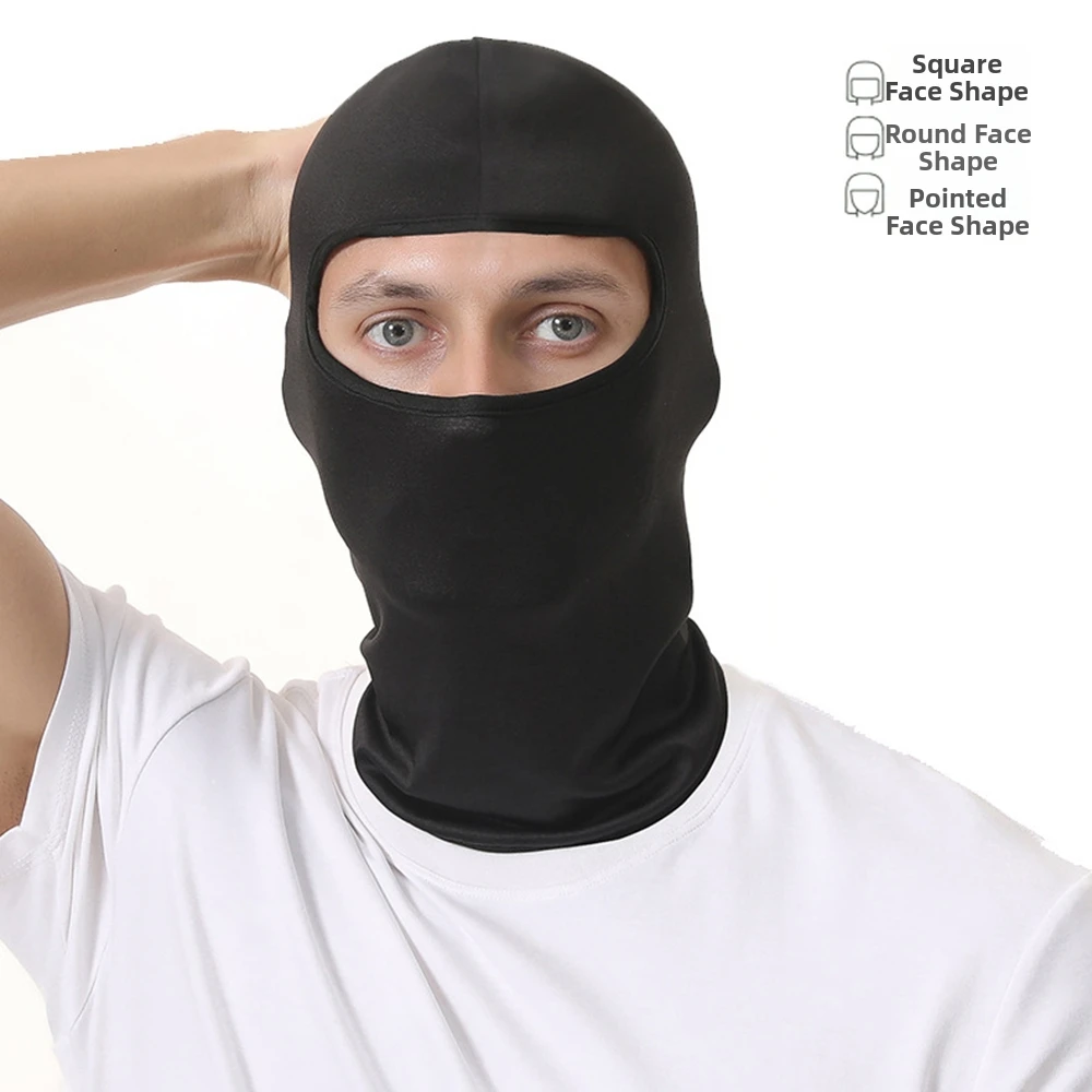 Fashion Windproof Balaclava Face Mask Breathable Mesh Sun Protection Full Face Mask Cooling Dustproof Neck Cover Riding Cycling