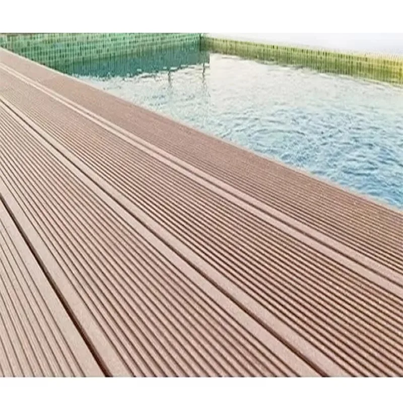 Customized size Engineered Flooring Lightweight Exterior Wall Floor Waterproof WPC Composite DECKING Outdoor Portable