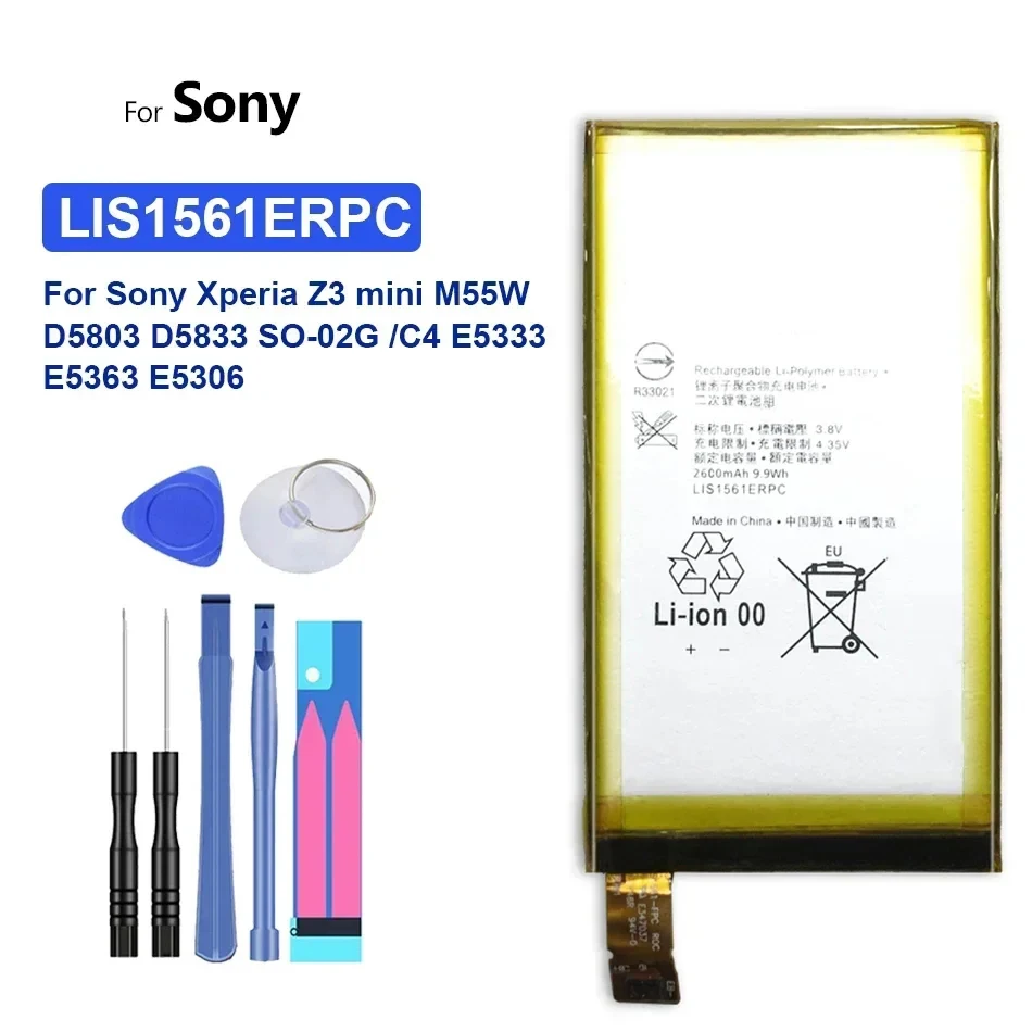 LIS1561ERPC Phone Battery For Sony Xperia Z3 Compact, Z3C Mini, D5803 D5833 C4 E5303 E5333 E5363 E5306