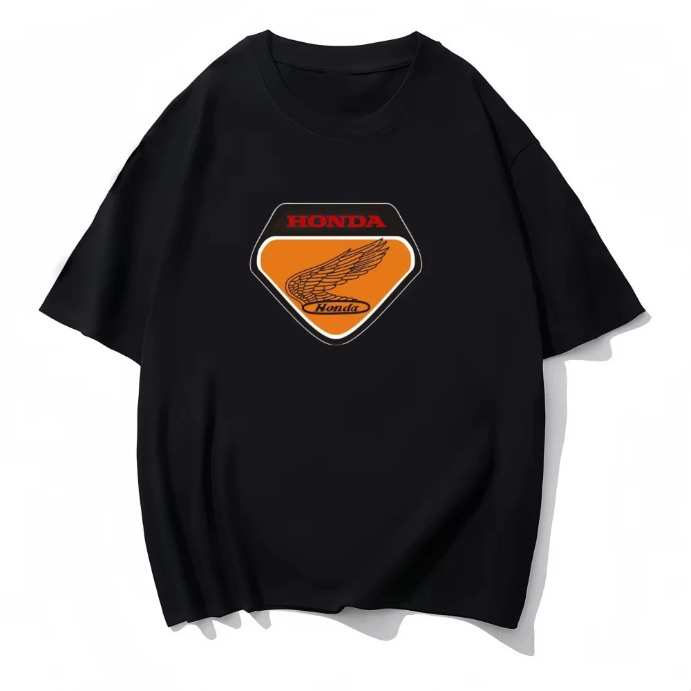 

Honda printed racing suit fashionable skin-friendly sweat-absorbing men's T-shirt new summer loose casual shirt top