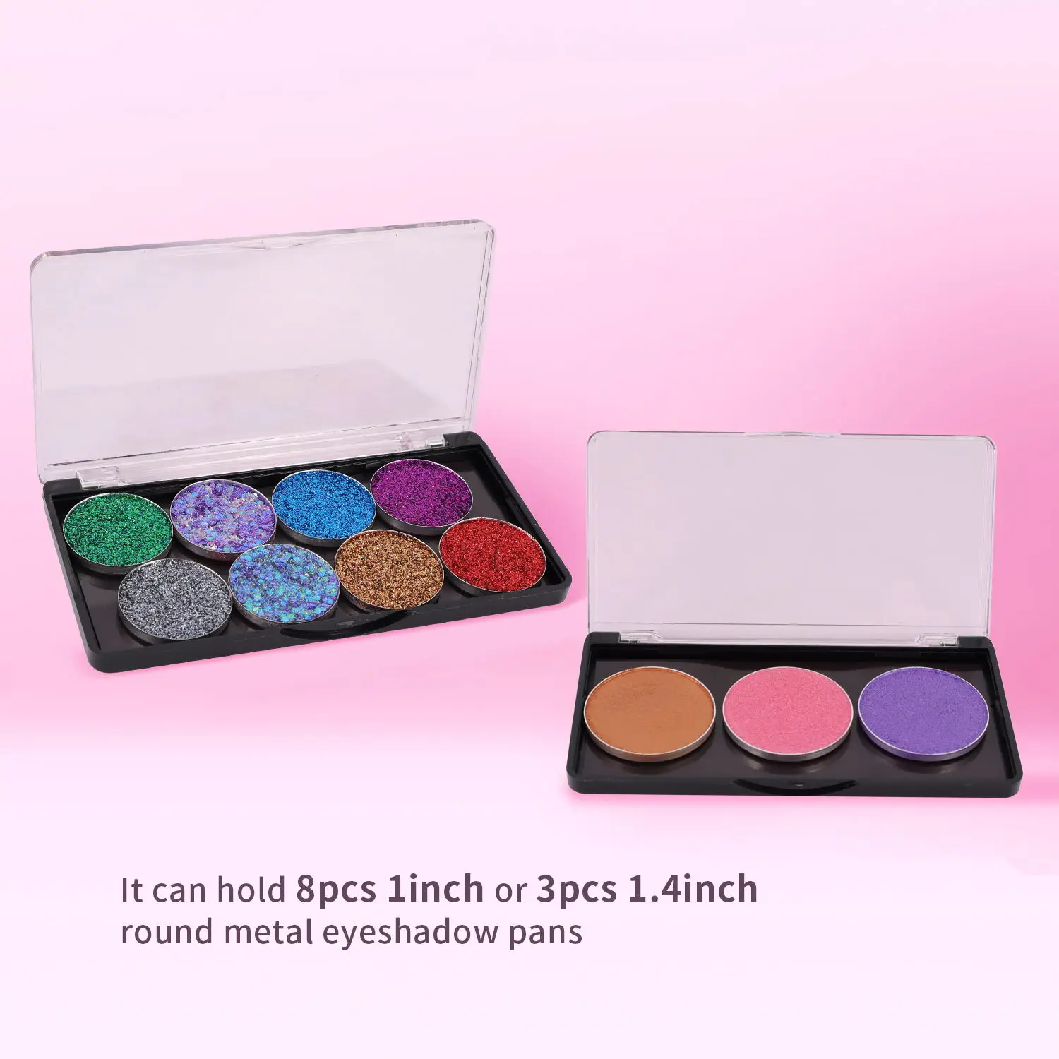 5pack Rectangular Magnet Makeup Palette Dispensing Eyeshadow Lipstick Dish Blush Powder Magnetic Storage Box Empty Plate F3387