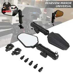 Motocicleta espelho retrovisor, espelhos laterais, KTM, ADV, Honda, KAWASAKI, Versys KLR650, Benelli, TRK Rally, Universal