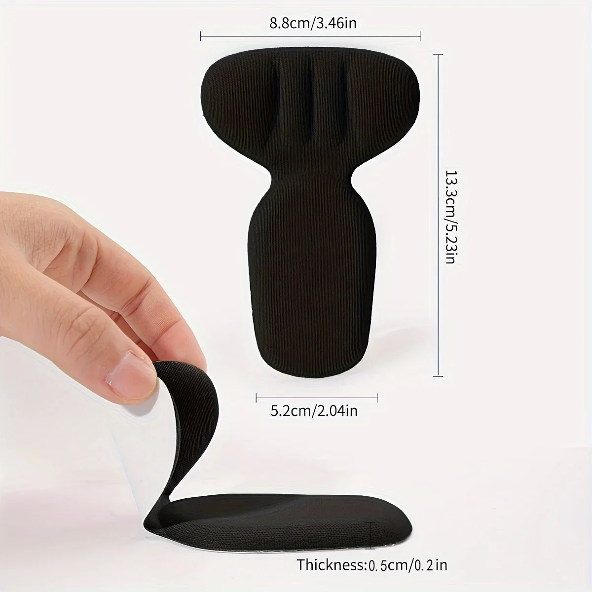1Pair Heel Grip Pads, Elastic Shoe Pads, Large Shoe Heel Pads, Pads for Men and Women, Improve the Fit and Comfort of Shoes