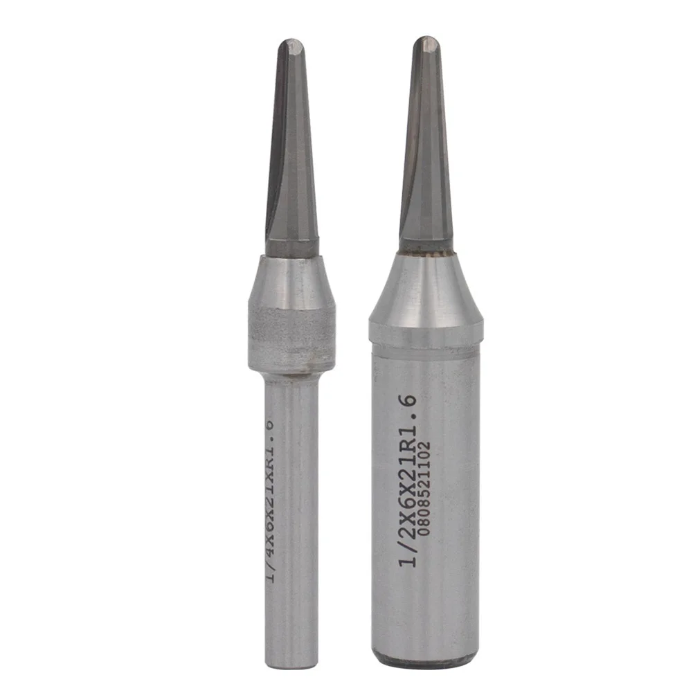 TCT V-Shaped Grooving Router Bit 73mm With Rounded Bottom For Wood Bending And Precise Slotting In Solid Wood Or Plywood