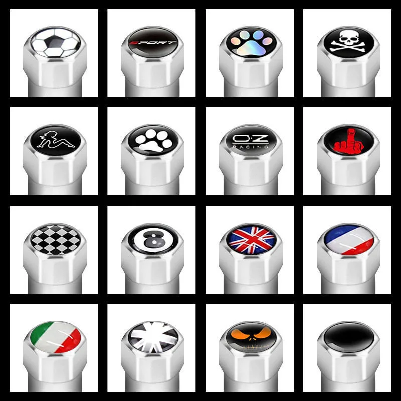 4PCS/Set High Quality Zinc Alloy Car Wheel Tire Valve Air Caps Stem Cover Dustproof Auto Motorcycles Fashion Styling Accessories