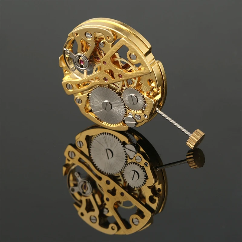 Hand Winding Mechanical Movement Repair Parts For 3 Pins Manual Mechanism Wristwatch