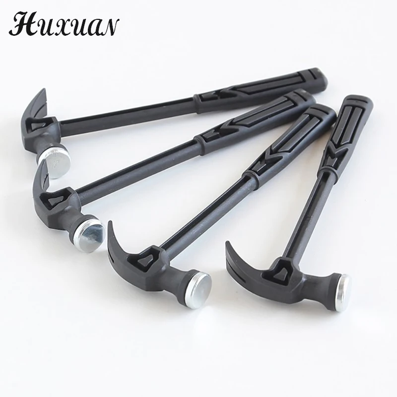 Mini Hammer Plastic Handle Claw Hammer Home  Grid Hammer Building block hammer