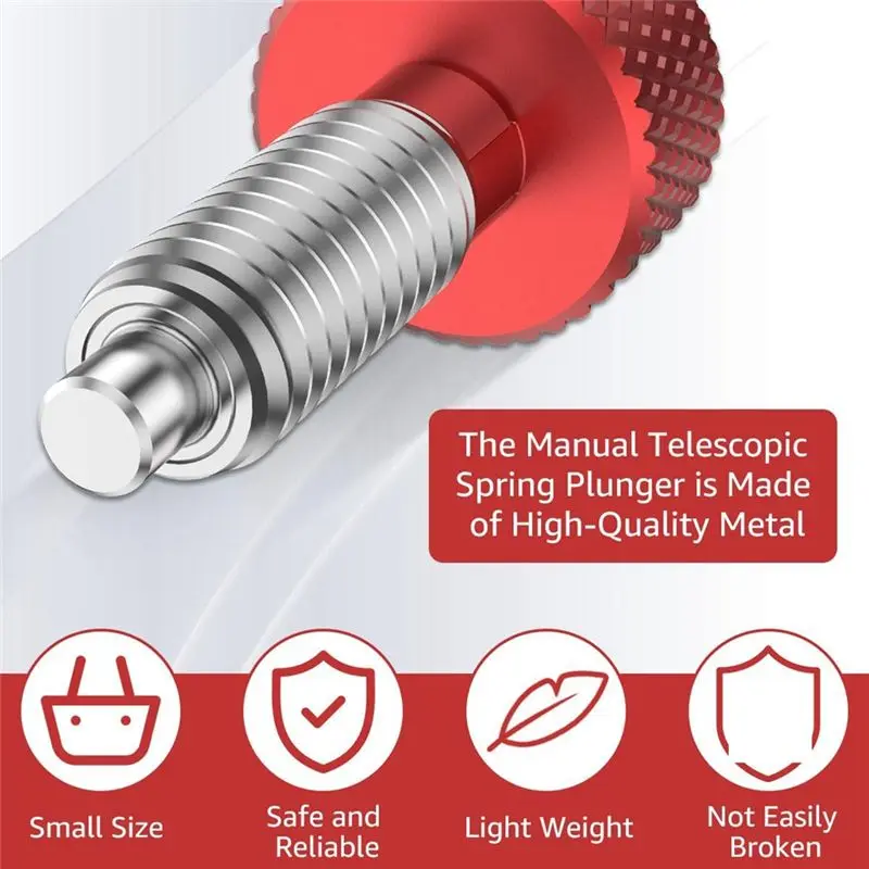 A53Q-4PCS Handle Quick Release Pins Kit, Knurled Handle Stainless Steel Lock M6 Quick Release Pins For Rolling Toolbox Durable