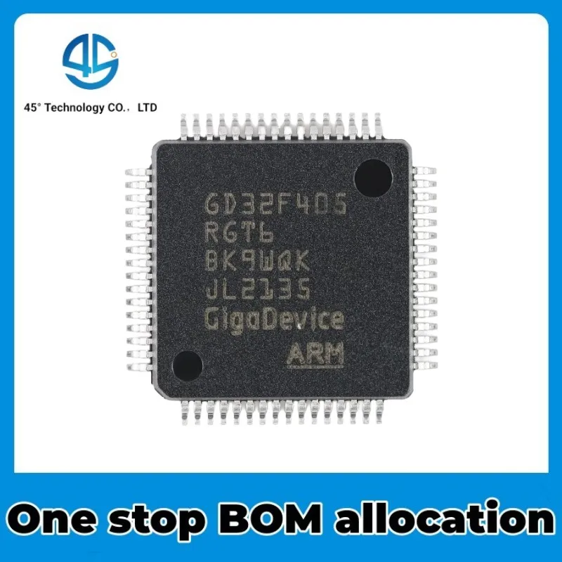 5PCS GD32F405RGT6 LQFP-64 ARM Cortex-M4 32-bit microcontroller electronic active device in stock