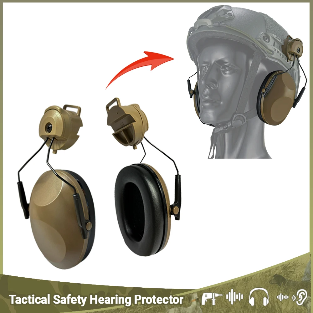 

Tactical Shooting Ear Protection Safety Earmuffs Noise Reduction Slim Passive Hearing Protector for Huning NRR21dB