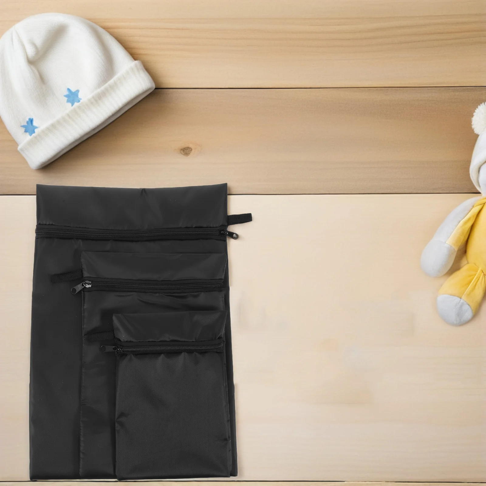 3 قطعة مقاوم للماء حقيبة الحفاض الطفل أكسفورد القماش حفاضات التخزين المنظم السفر الرطب الجاف الحقيبة لعربة أكياس تغيير الحفاض #5