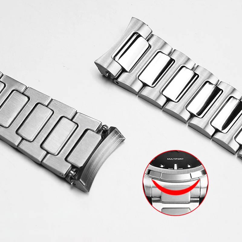 Bracelet For Mido New Helmsman TV TV Steel Band M049.526 Arc Mouth Stainless Steel Watch Band 22MM Wrist Band