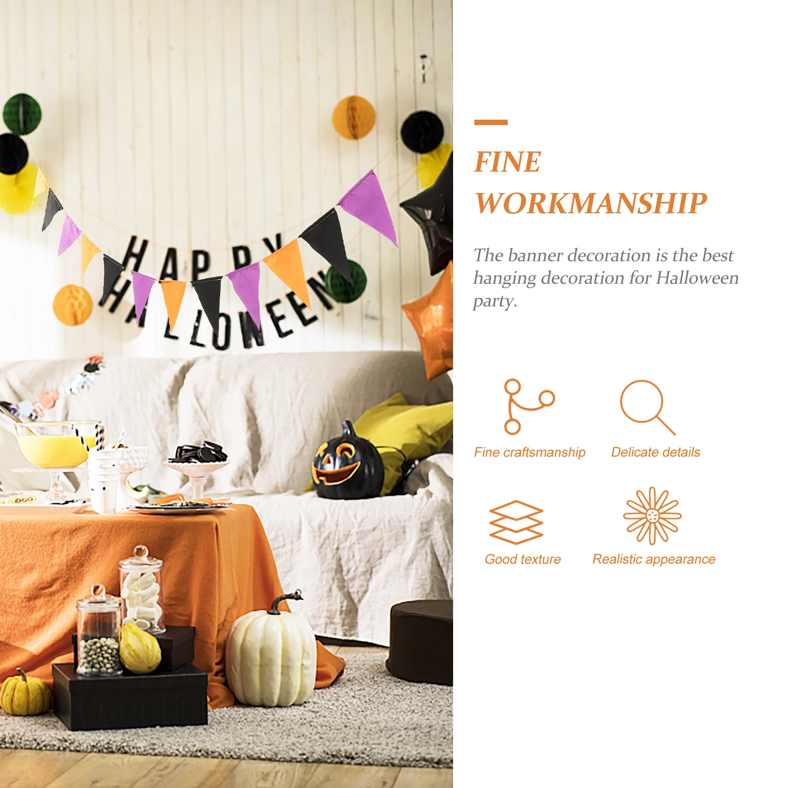 

Halloween Banner Hanging Decoration Party Hanging Pendant Doorway Bunting For Halloween Party Supplies Decorations