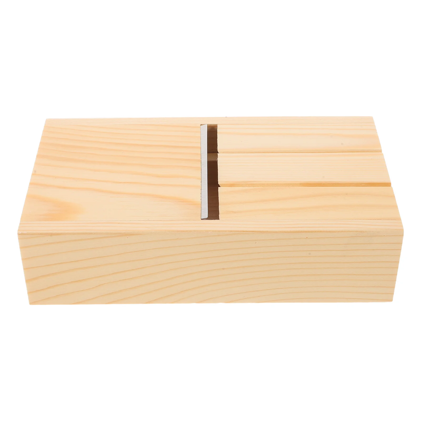 

Compact Wooden Soap Cutter Box for Messfree Trimming and Beveling Handmade Soaps and Candles Beige Crafting Accessory Tool