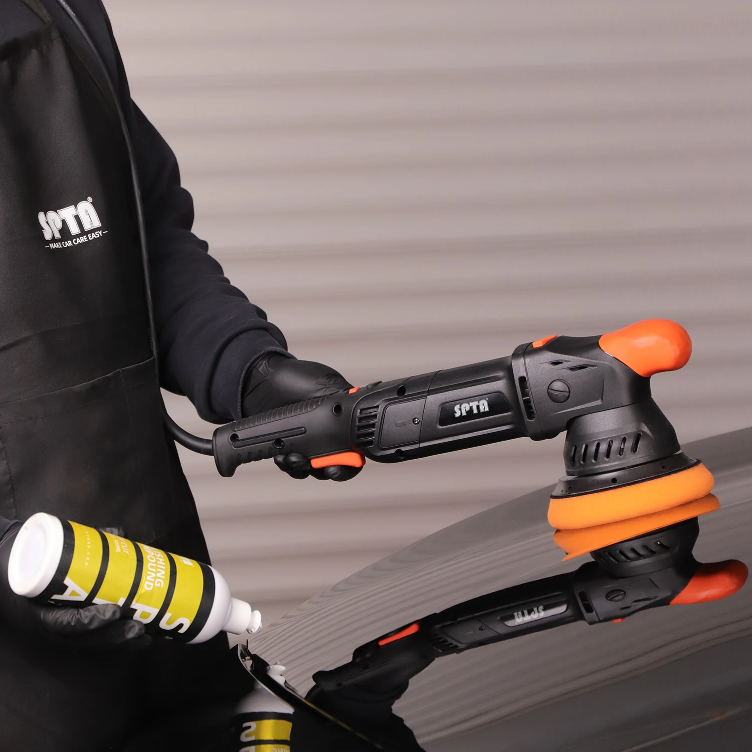 SPTA V2.0 3 "/5"/6 "Oranje Heavy Cut Polijstpad voor Auto Buffer Polijstmachine Compound Polijsten Spons Pad Compounding, Polijsten