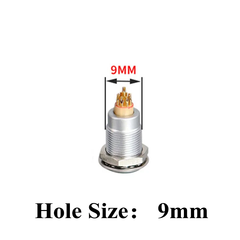 FGG/EGG.0B.2P 3P 4P 5P 6P 7P 9P Push-pull Self-locking Metal Quick Plug And Female Socket Connector For Audio Video Transmission