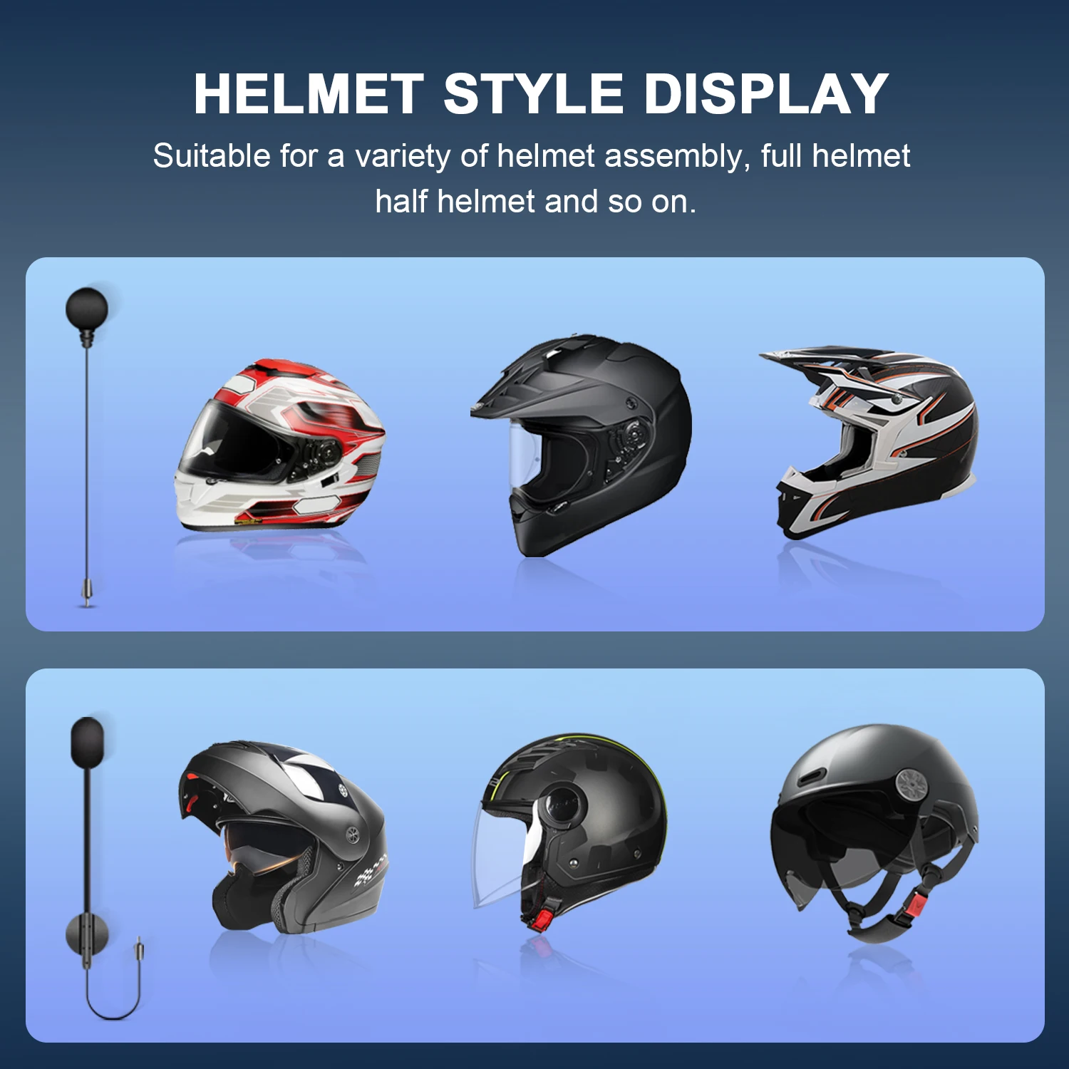 Fodsports M1-S Pro Motorcycle Intercom Bluetooth Helmet Headset,Moto Communicator BT Interphone,10 Riders 2000M,Support APP.