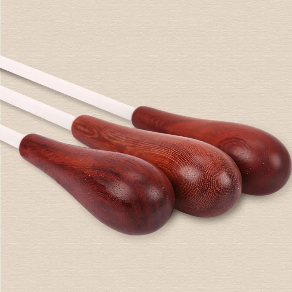 Fiber Tube Conductor Stick Rosewood Ebony Wood Orchestra Band Pear Shaped Handle Wooden Baton Music Conductor Baton Symphony