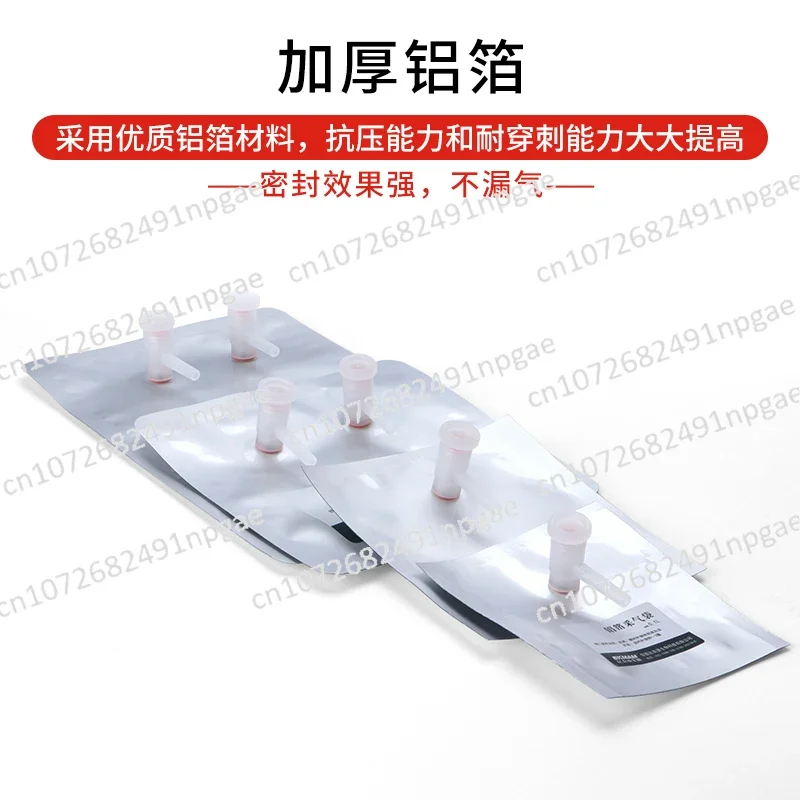 10pcs Aluminum Foil Gas Sampling Bag Sampling Collection Bag Gas Bag Single and Double Valve 0.1-0.5ml 1-15L