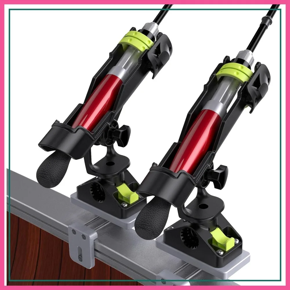 

Combo Mount Fishing Rod Holders - 360 Degree Adjustable Boat Rod Rack