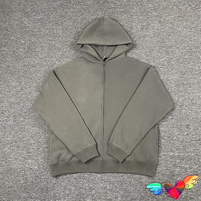 2022 Solid Cardigan Zip Kanye West Hoodie Men Women Fleece 1:1 Season 6 Hoodie Ye Sweatshirts Big Oversize Pullovers