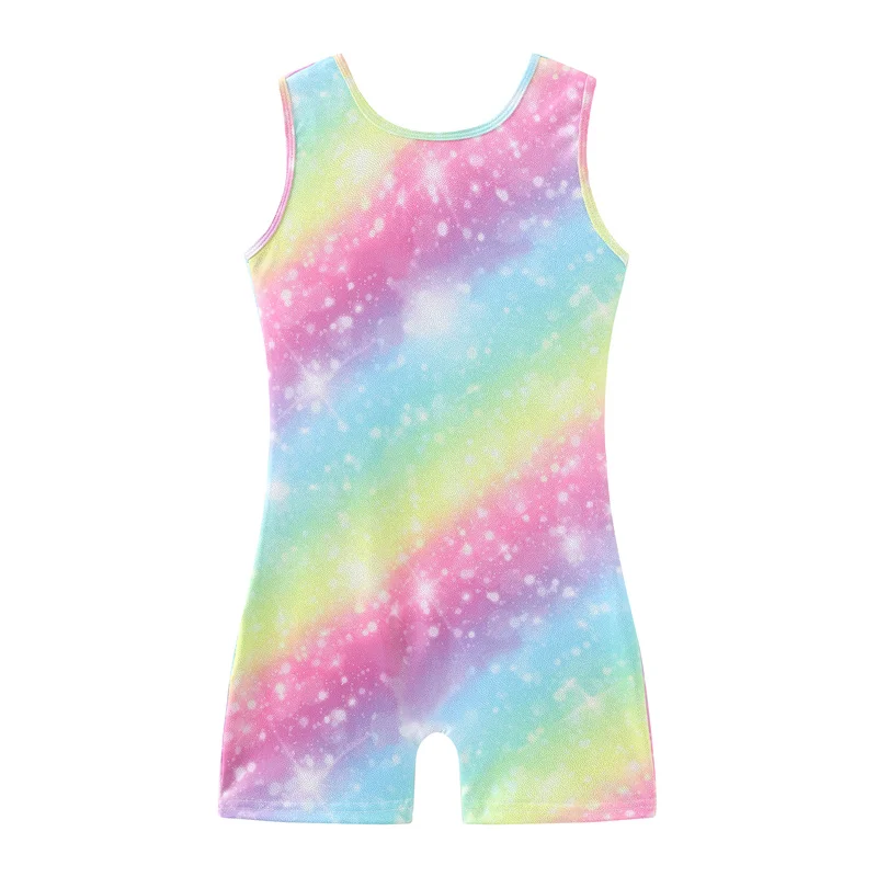 fabrica-atacado-barato-de-alta-qualidade-revestido-metalico-criancas-meninas-meninos-arco-iris-danca-ginastica-unitards