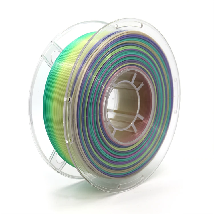 Hot sell 1.75mm 1KG 3d printing PLA rainbow  pla filament rainbow pla filament rainbow