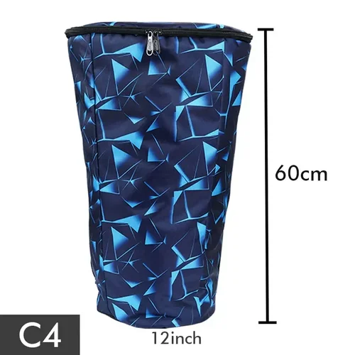 Imagen 2 del producto Bolsa de tambor para hombre, estuche de transporte africano, bolsas de instrumentos de almacenamiento, impermeable, de hombro, azul, mochila de viaje Musical