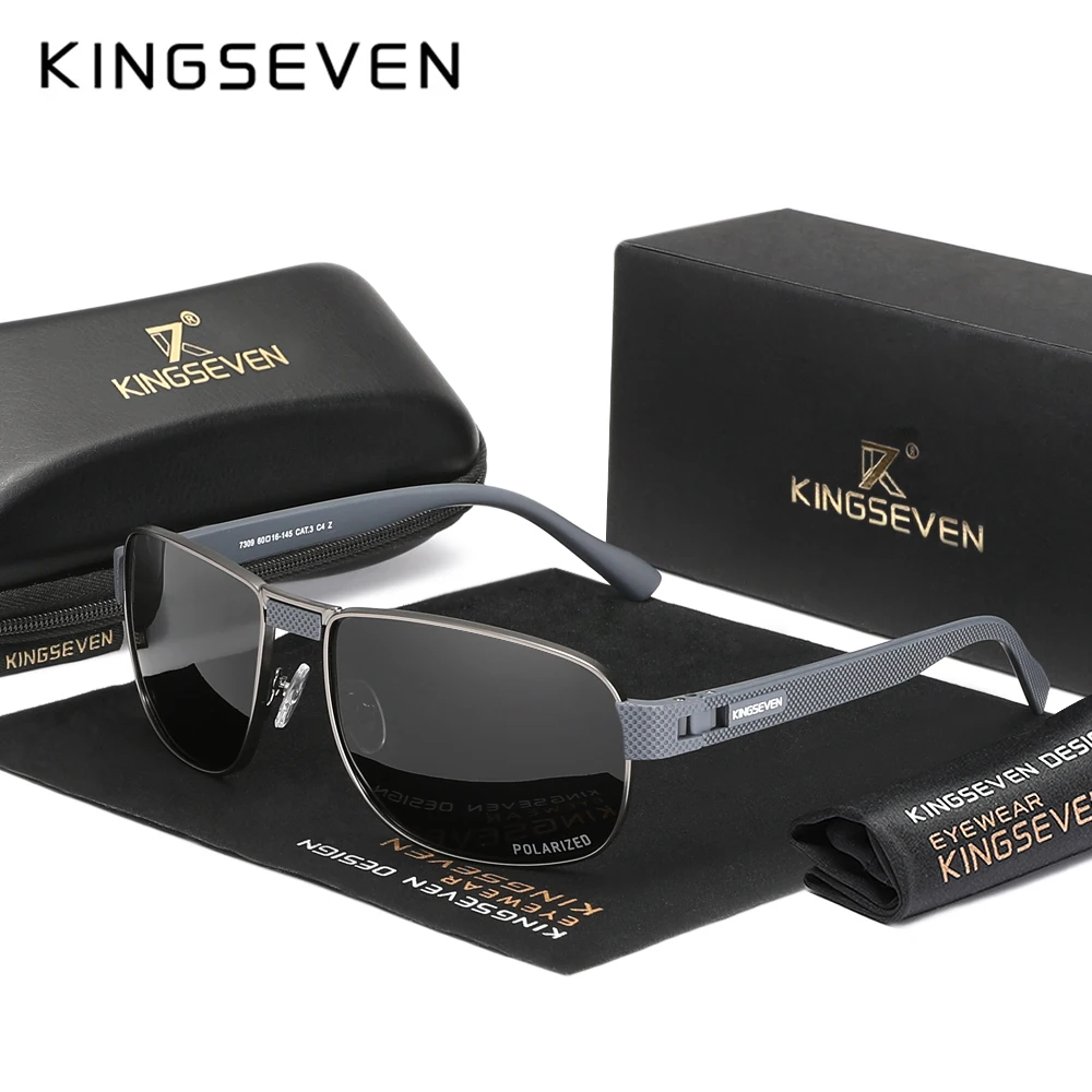 

Солнцезащитные очки KINGSEVEN 2026: Новинка, классический дизайн, поляризационные, для мужчин, защита от УФ400, для активного отдыха