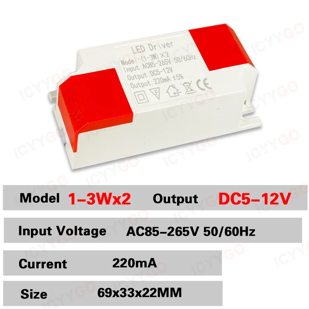 LED Driver 1-3W 3-5W 4-7W 8-12W 12-18W Dual-Color LED Power Supply Isolated Dual-Color Driver Power Supply 12-17V 14-25V 18-42V