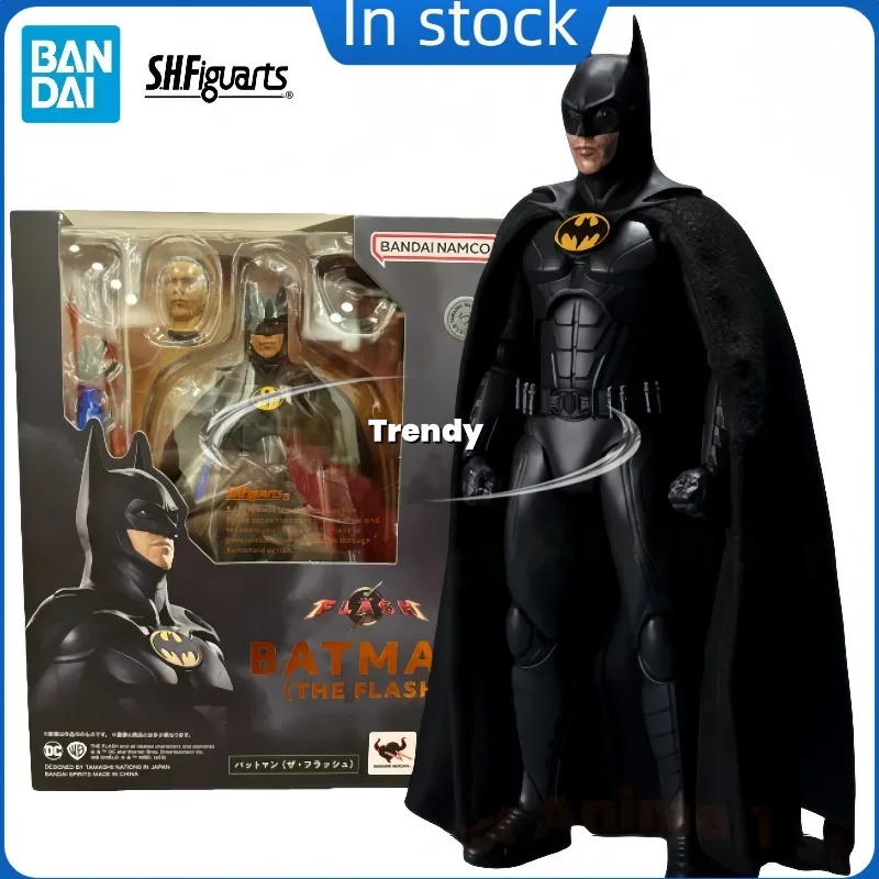 100% Original Bandai SHF DC Batman 1989 BATMAN Keaton The Flash colección de modelos de figuras de acción