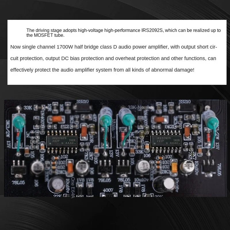 Panda Rabbit 2025PA-ir600 or scellé effet de champ MOS Tube classe D amplificateur numérique HiFi haute puissance usage domestique