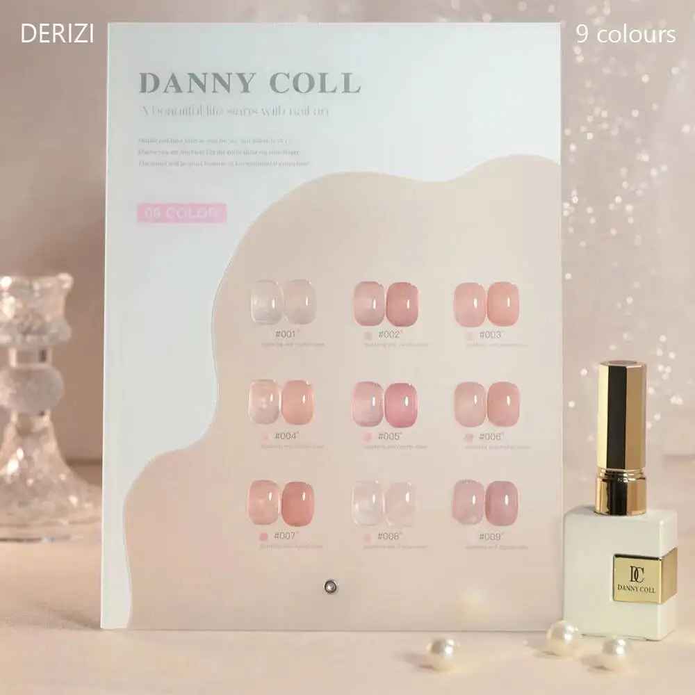 

9 Colors Popular Nude Gel Nail Polish Set Jelly Semi Permanent UV LED Varnish Immersion Gel Nail Art Lacque Primer 15ml