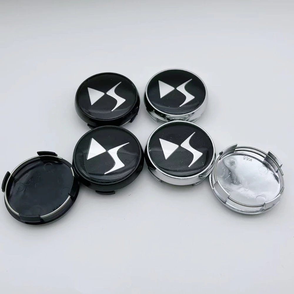 

4pcs DS Logo Emblem Car Wheel Center Caps 65MM (60MM I.D) Rim Hubcaps Lid Wheels Hub Centre Cover Replace Styling Accessories