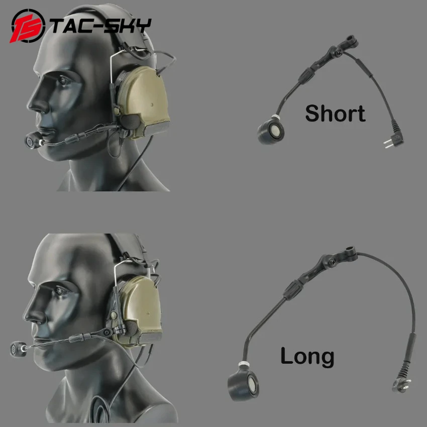 

TS TAC-SKY Military Headset Adapter Comta 5 Detachable Microphone Accessory for Comta III II IV Shooting Tactical Headset