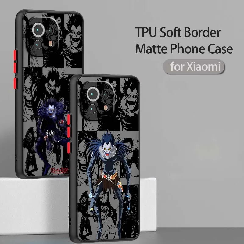 

Death Note Popular Anime Cool For Xiaomi 14T 13T 13 12T 12 12S 11T 11 11i 10 10T Ultra Pro Lite Frosted Translucent Phone Case