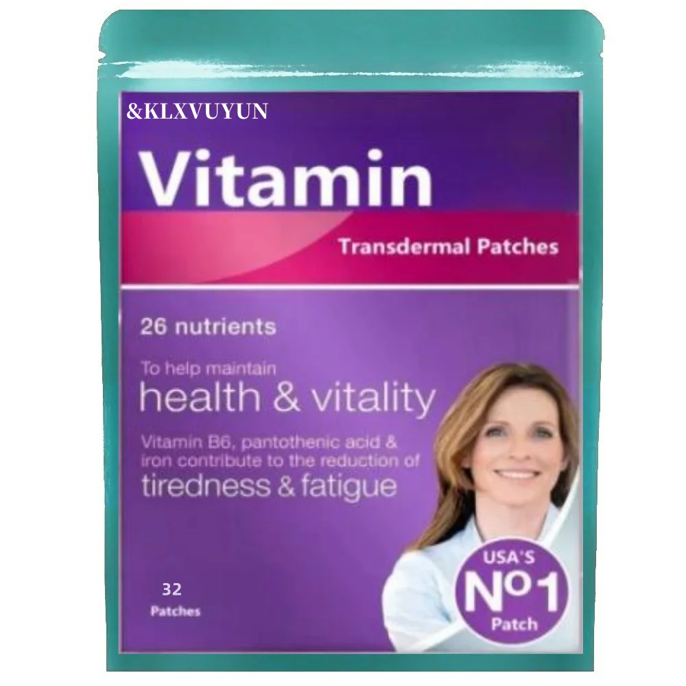 Vitamin B6, Pantothenic acid & Iron Contribute to the Reduction of Tiredness & Fatigua, 26 Nutrients Transdermal Patches