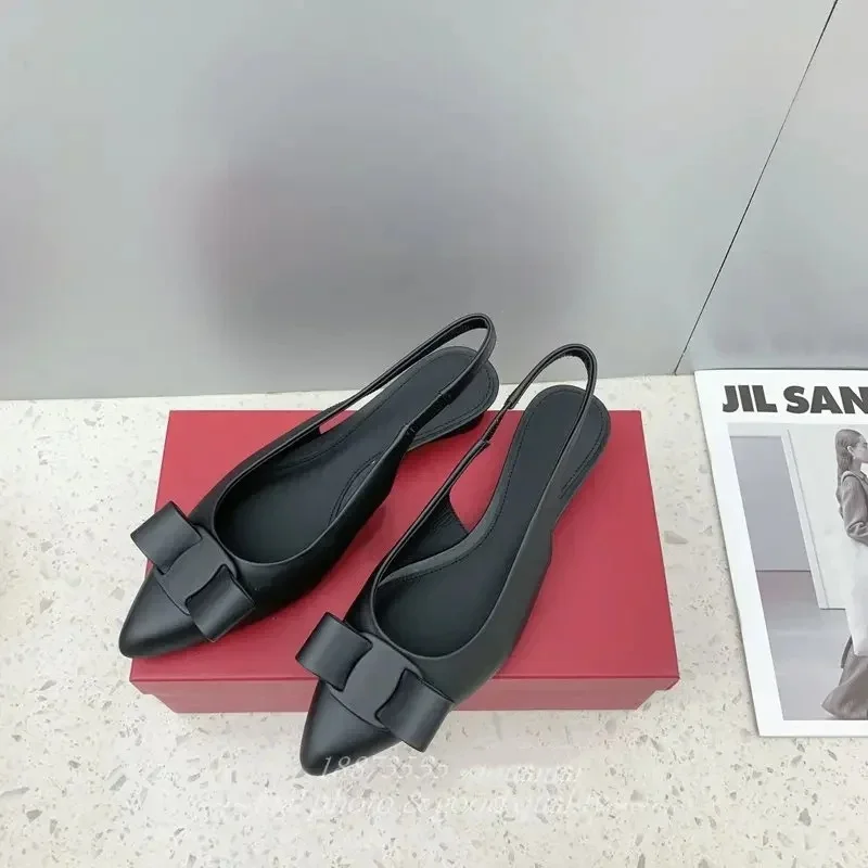 صنادل نسائية جديدة لربيع وصيف 2021 من FANGXITING صنادل نسائية بكعب منخفض وفيونكة ذات فم ضحل صنادل بسيطة