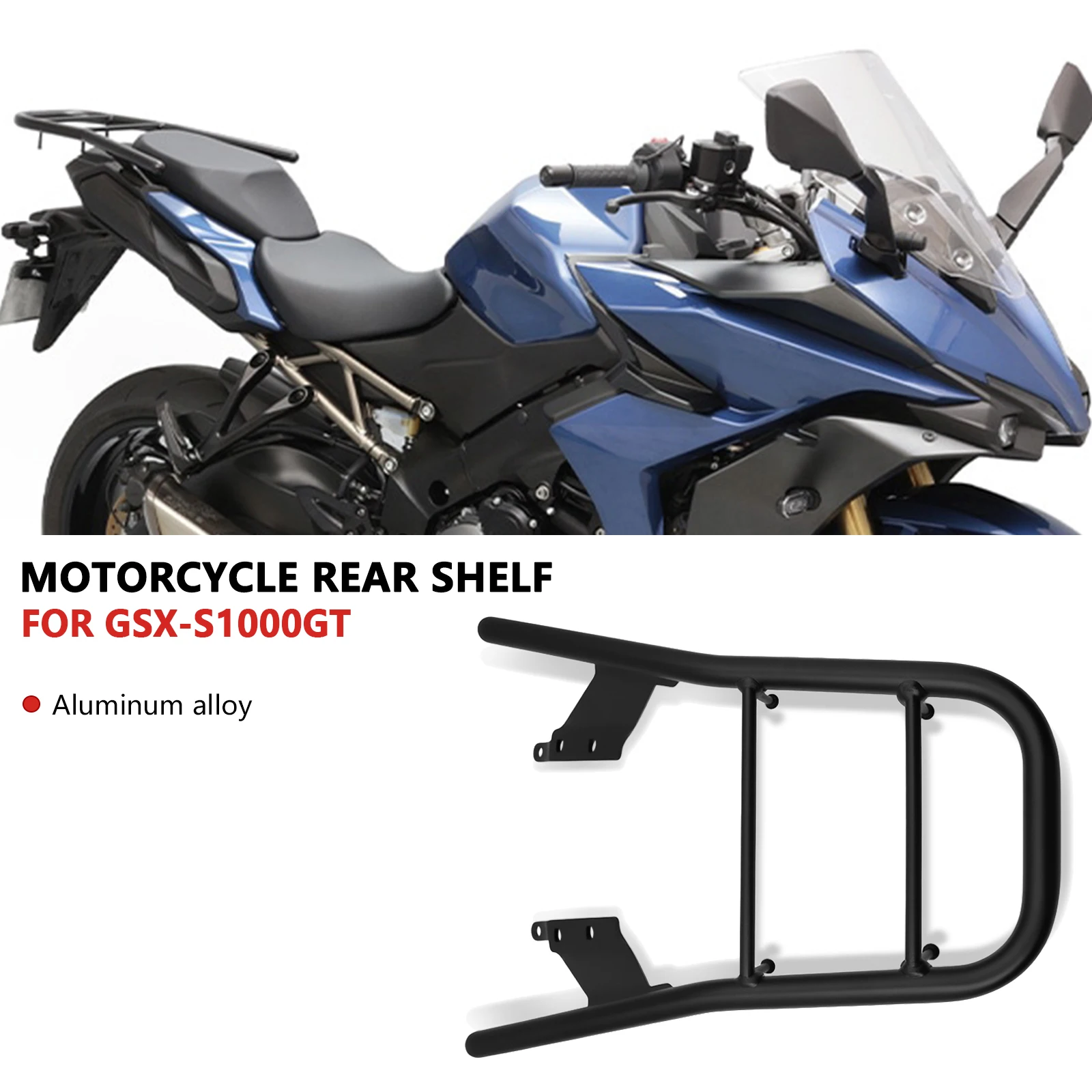 

For GSX S1000GT 2025 2024 GSX-S1000GT 2022-2025 Motorcycle Accessories Rear Rack Tail Box Fixer Bracket Rear Luggage Rack