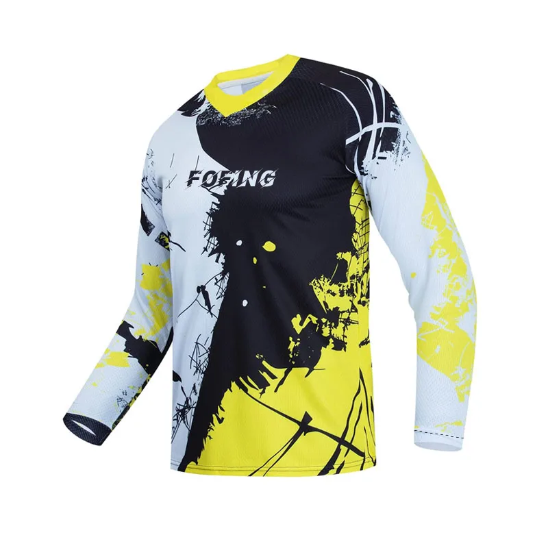 MTB Downhill Cycling Jersey Long Sleeve Motocross Racing Shirt Off Road Dirt Bike ATV Enduro MX Motorcycle Sportswear 3