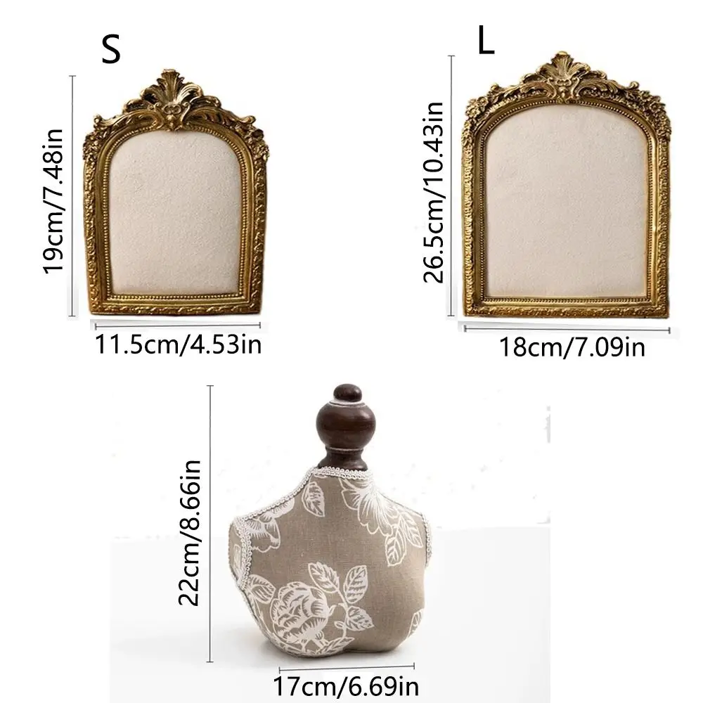 Flower pattern Photo Frame Necklace Stand Vertical Handmade Jewelry Display Bust Model Anti-slip Space Saving