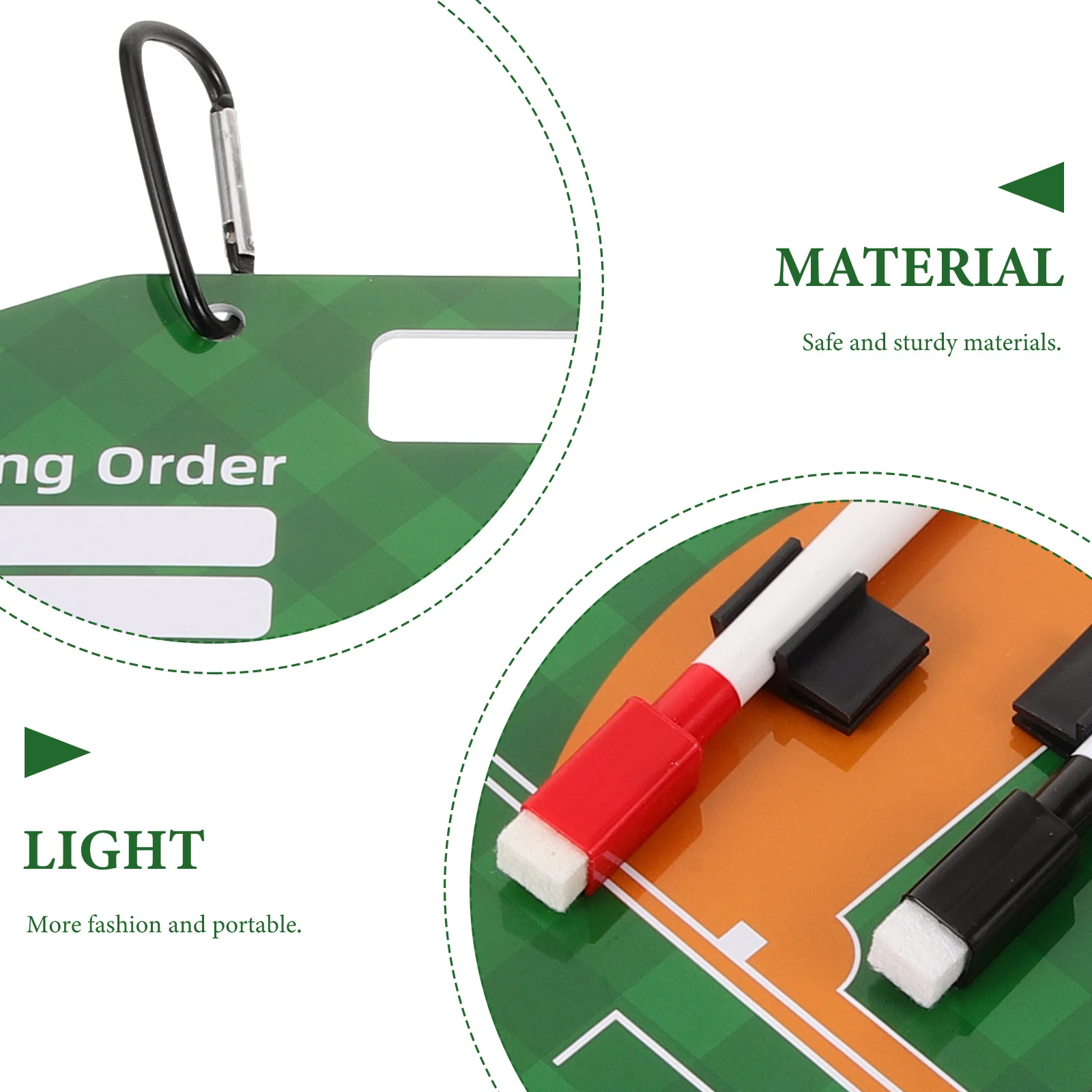 

1 Set Sports Ball Coaching Board Portable Dry Erase Baseball Match Strategy Board For Practice Team