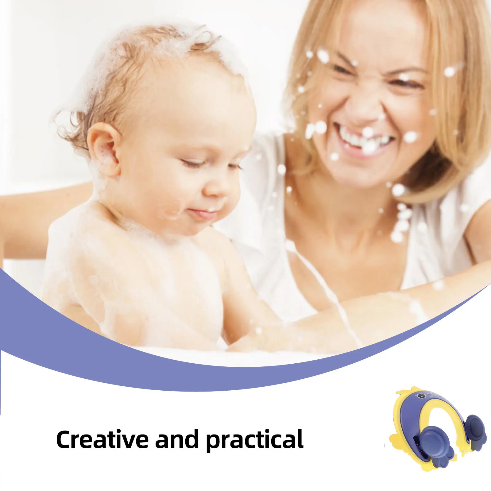 Topi Mandi Bayi Lembut Dapat Disesuaikan Pelindung Rambut Bayi Saat Mandi Topi Mandi Anak Tahan Air Pelindung untuk Sampo Mandi Potong Rambut Balita